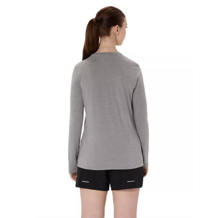 Falmouth Road Race FINISHER - ASICS Women's PR Long Sleeve Triblend Tee Grey (2012D305) (FRR-FIN-01)