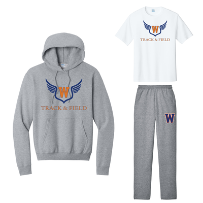 Walpole Track & Field - Team Kit (PC78H Ath Heath, PC78P Ath Heath, PC380 White)