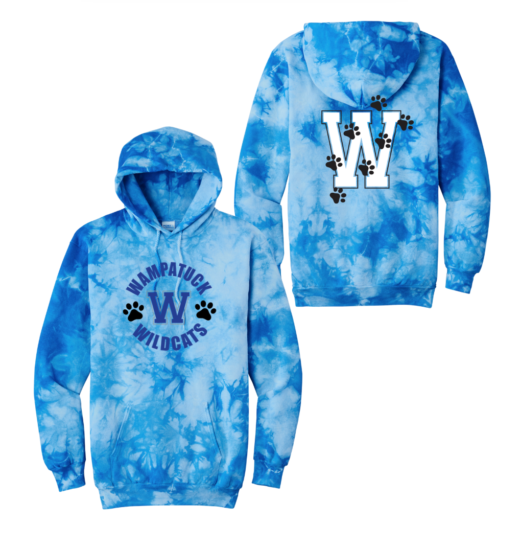 Wampatuck Elementary School - Port & Company Adult Crystal Tie-Dye Pullover Hoodie