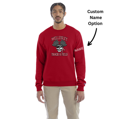 Sudadera de cuello redondo Champion de Wellesley Track & Field (S600)