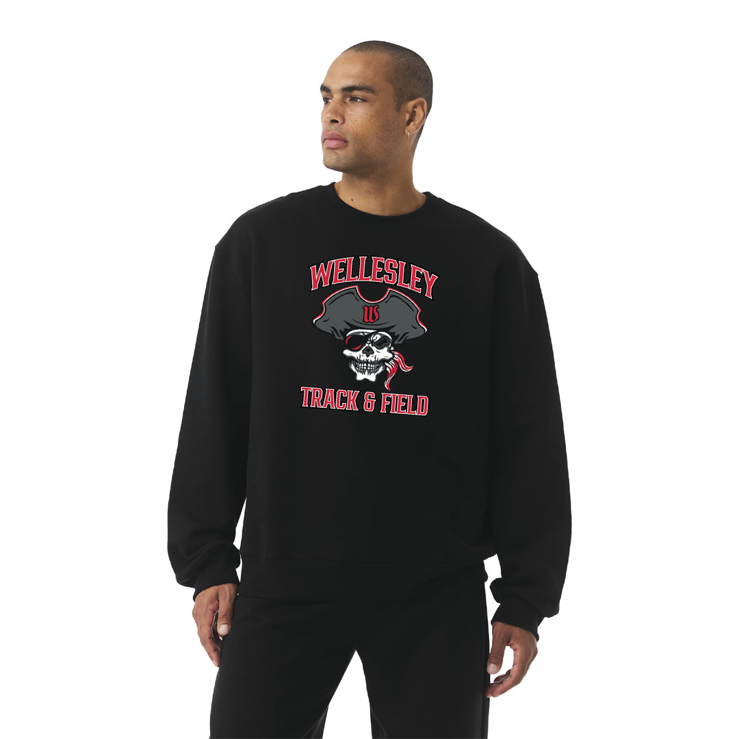 Wellesley Track & Field - LIMITED EDITION Unisex Ultra Heavyweight Crewneck (BC4711, W042)