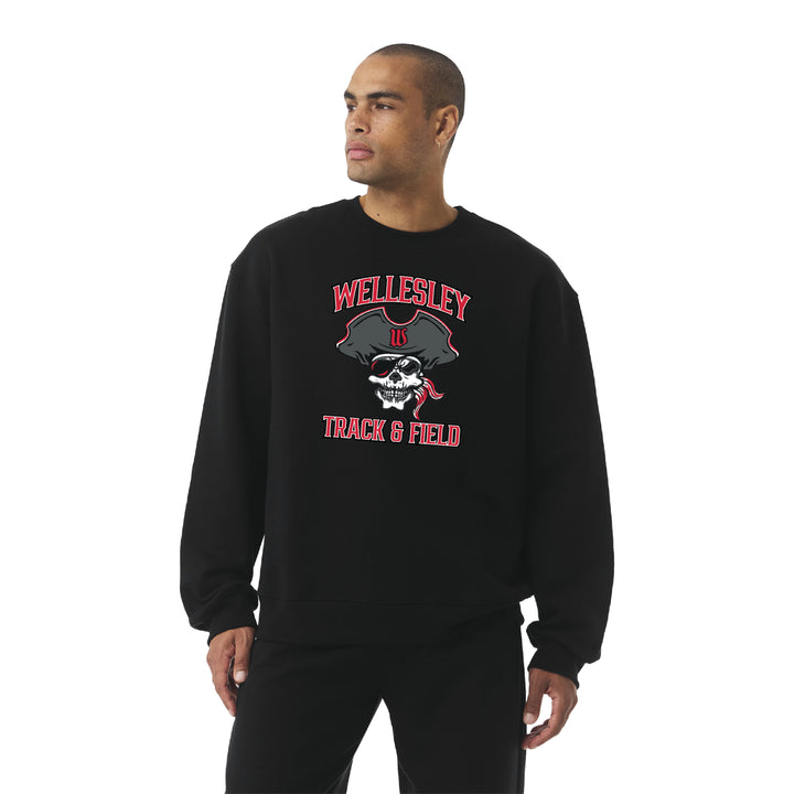 Wellesley Track & Field - LIMITED EDITION Unisex Ultra Heavyweight Crewneck (BC4711, W042)