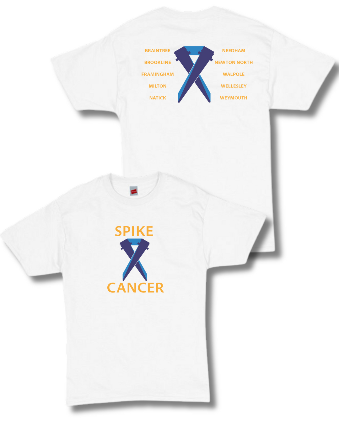 Camiseta de manga corta esencial para adultos Spike Cancer (5280)