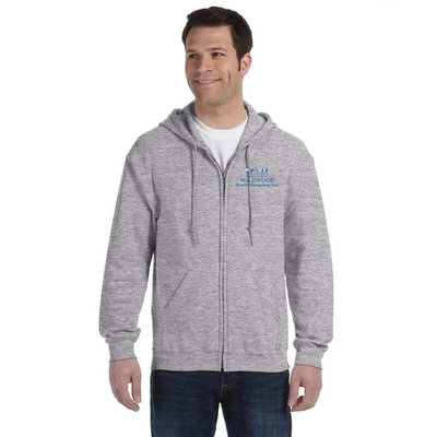Sudadera con capucha y cremallera completa de Wildwood Property Management (G186)