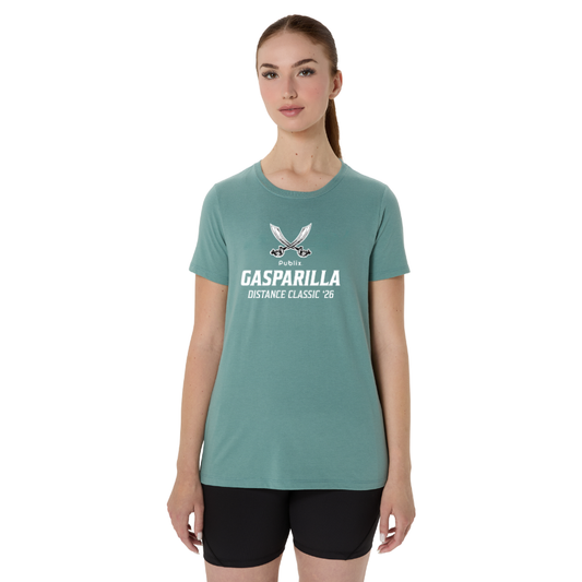 Gasparilla 2026 - ASICS Women's Short Sleeve Tee Celadon (2012D014) (GAS-09)