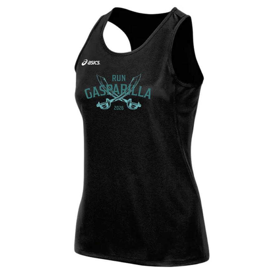 Gasparilla 2026 - Asics Women's Rival II Singlet Black (TF2934) (GAS-10)
