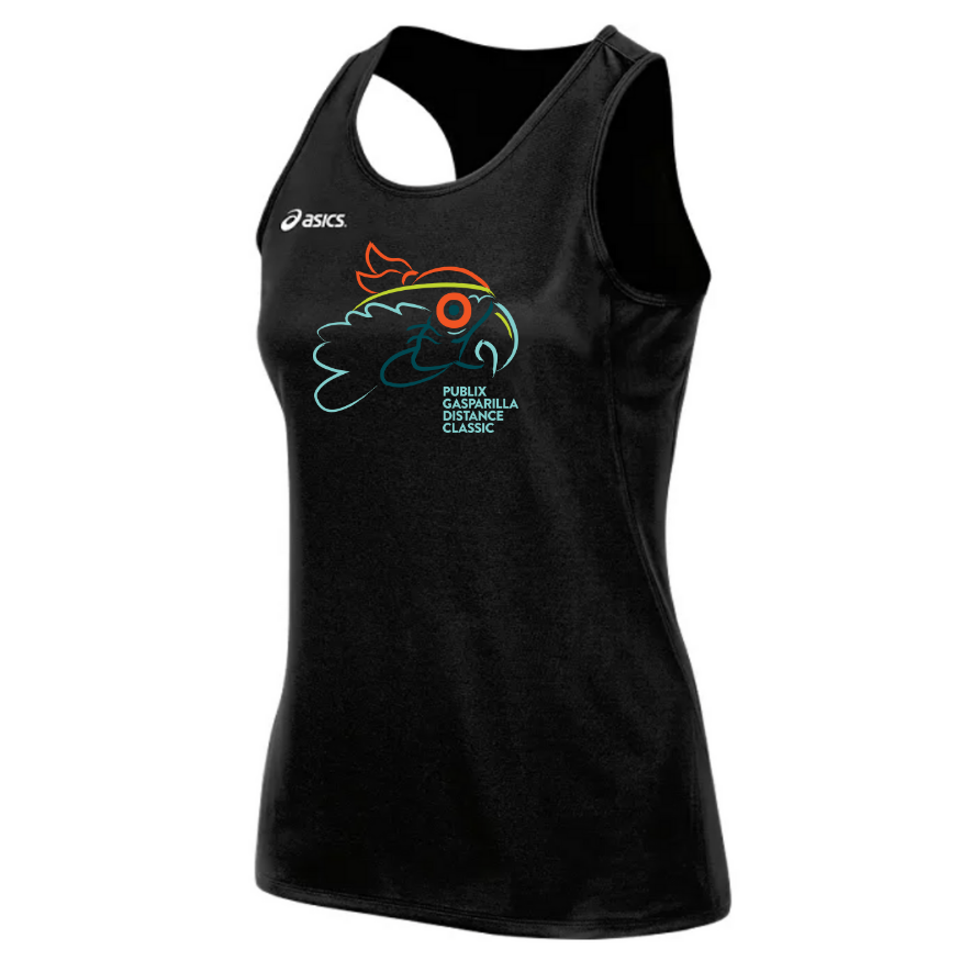 Gasparilla 2026 - Asics Women's Rival II Singlet Black (TF2934) (GAS-12)