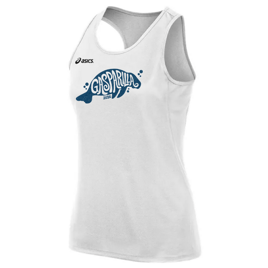 Gasparilla 2026 - Asics Women's Rival II Singlet White (TF2934) (GAS-13)