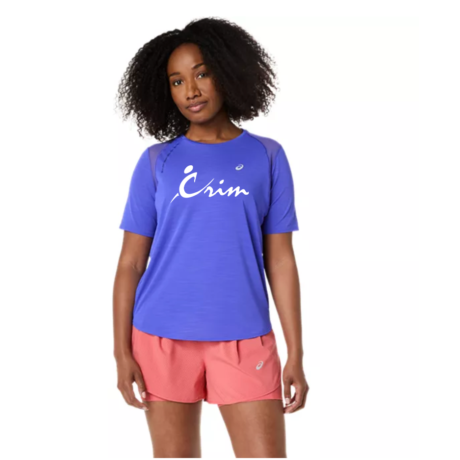 Crim Everyday - ASICS Women's Road SS Top Cobalt Burst (2012D371) (CFR-59)