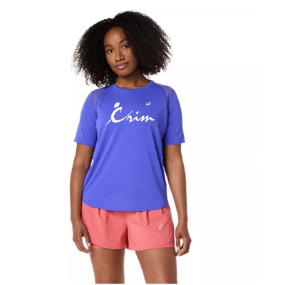 Crim Everyday - Camiseta ASICS de manga corta de carretera para mujer Cobalt Burst (2012D371) (CFR-59)