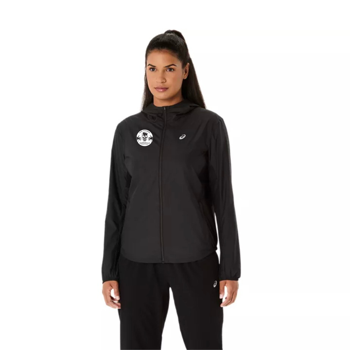 Chaqueta ASICS Silver para mujer, color negro (2012D148)