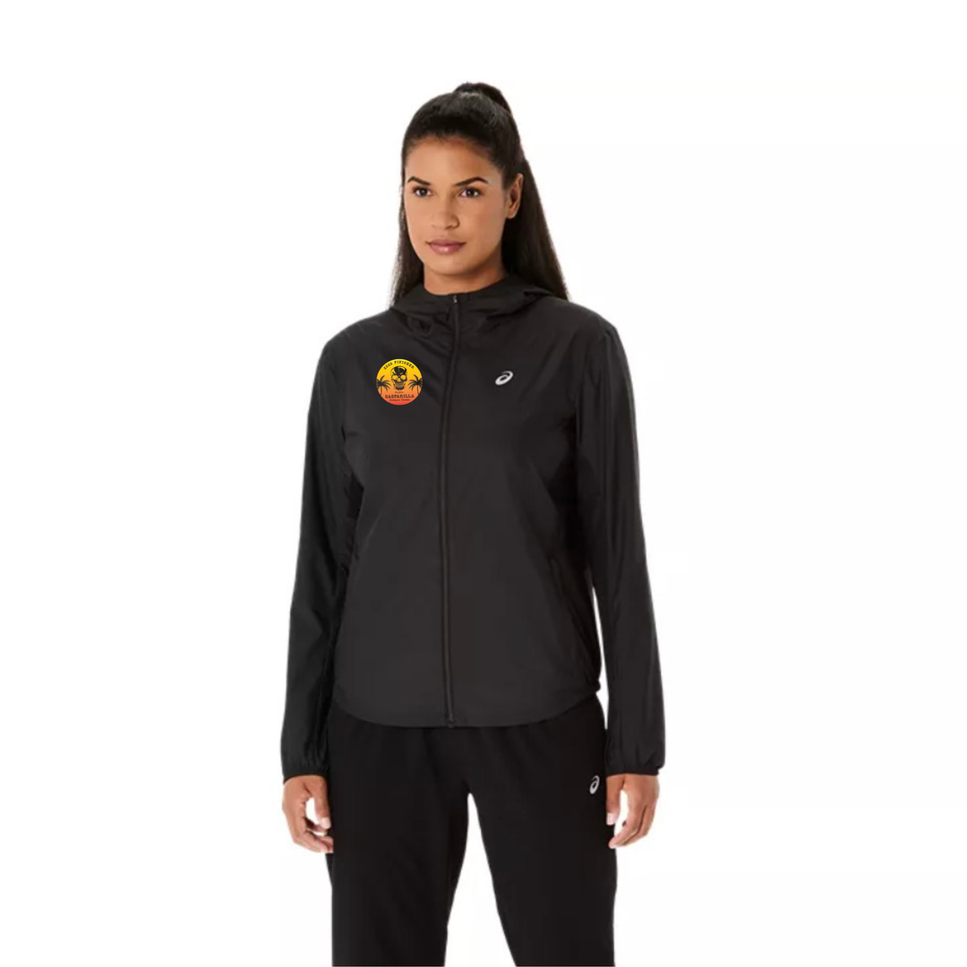 Chaqueta ASICS Silver para mujer, color negro (2012D148)