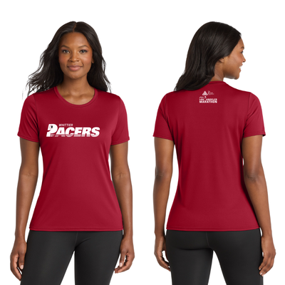 Whittier Pacers Run Club x Maratón de Los Ángeles 2026 - Camiseta deportiva para mujer "Run In"