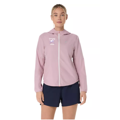 Finalista del maratón de Cowtown - Chaqueta ASICS Silver Morganite para mujer (2012D148)