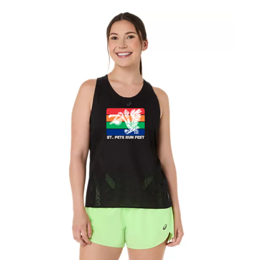 St Pete Run Fest - ASICS Women's Metarun Tank Black (2012D416)