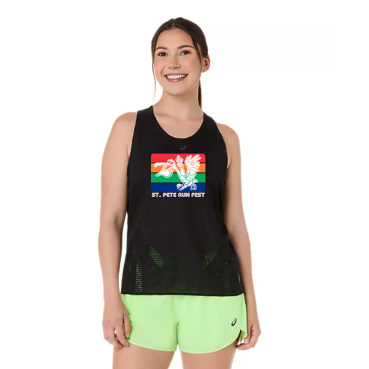 St Pete Run Fest - ASICS Women's Metarun Tank Black (2012D416)