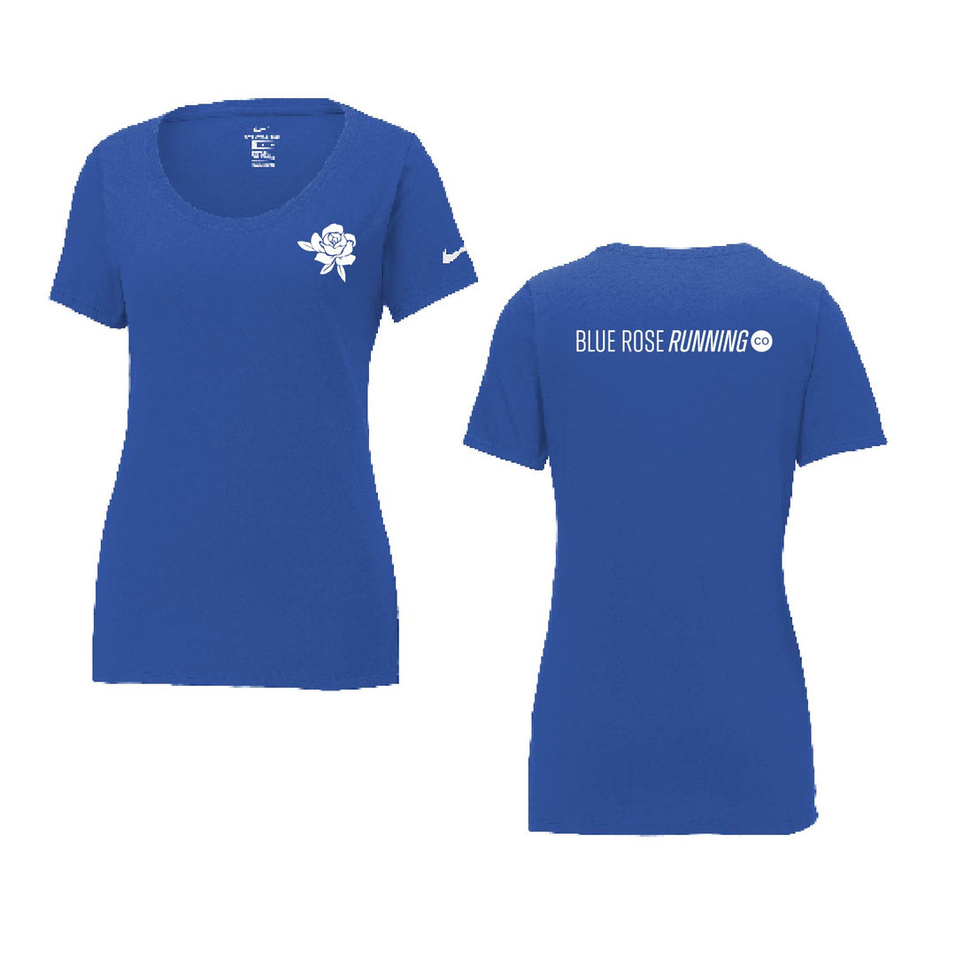 Blue Rose Running - Ladies Nike Dri FIT Cotton/Poly Scoop Neck Tee (NKBQ5234)