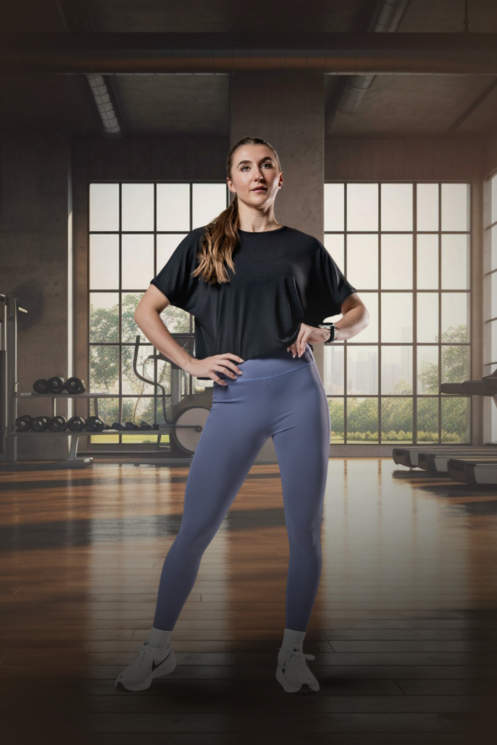 Women's Terra Recovery Drift Crop (Black)