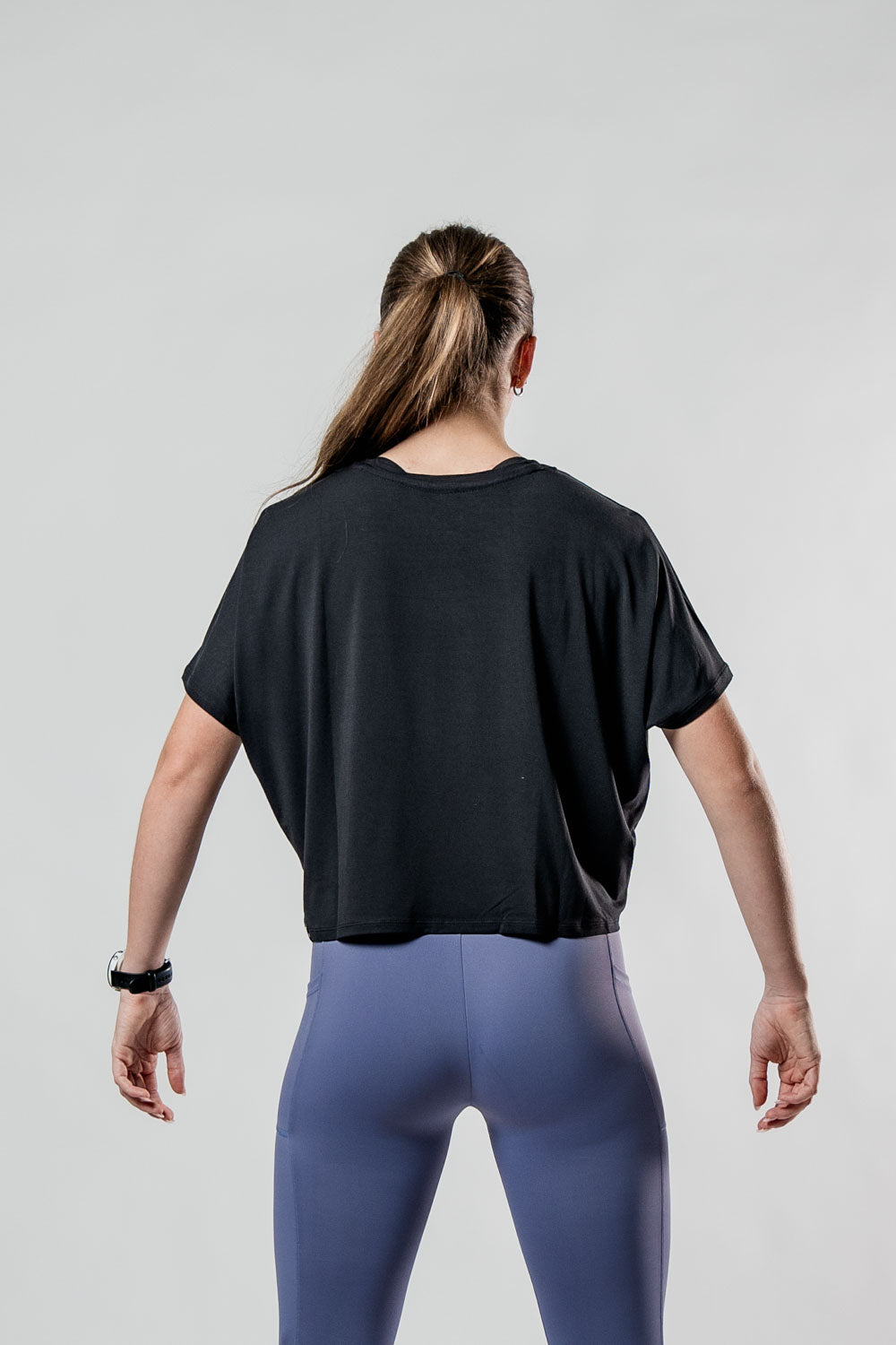 Women's Terra Recovery Drift Crop (Black)