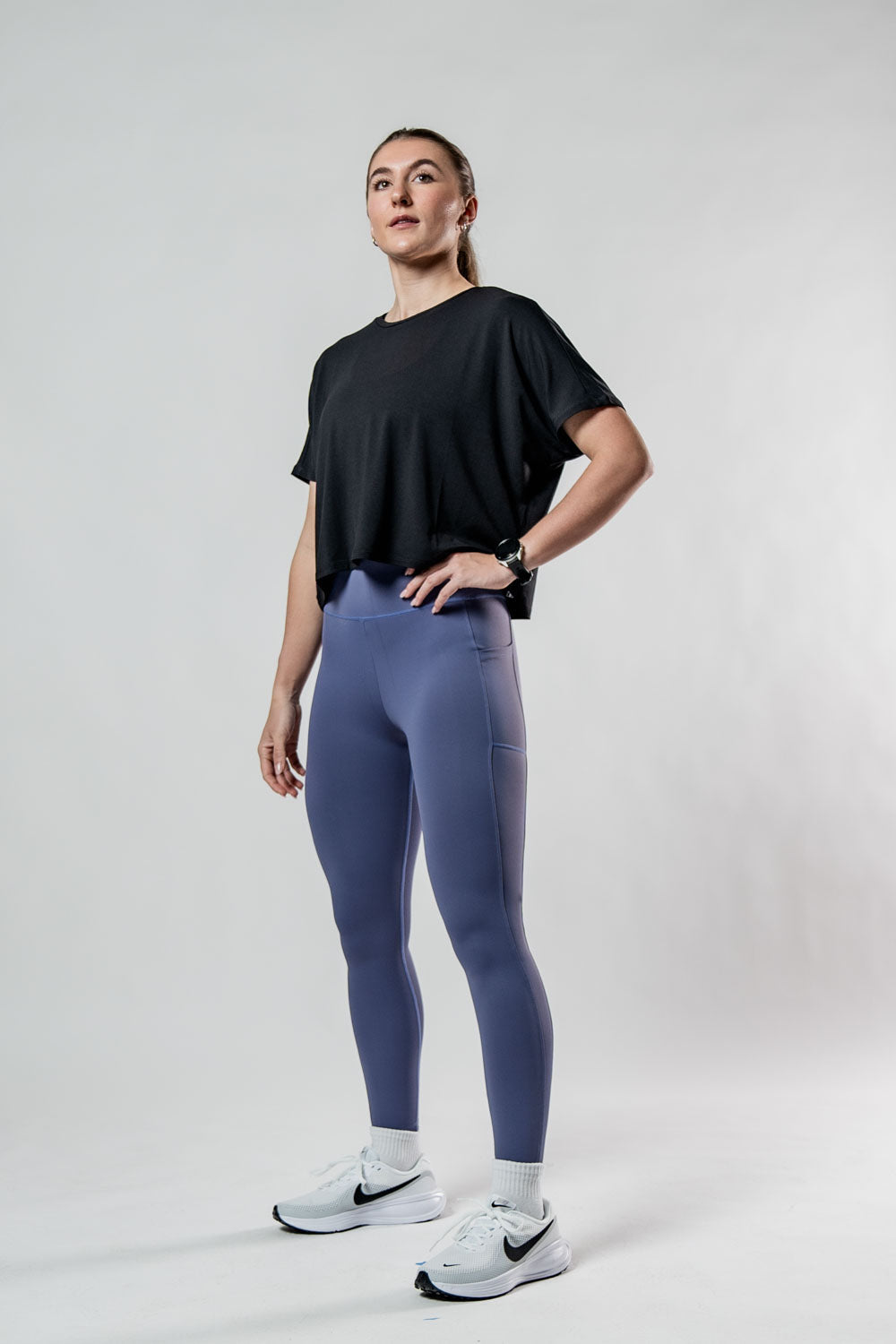 Women's Terra Recovery Drift Crop (Black)