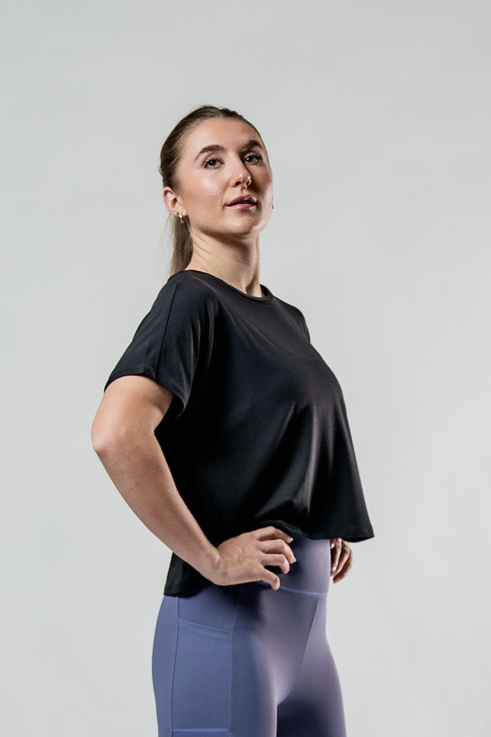 Women's Terra Recovery Drift Crop (Black)