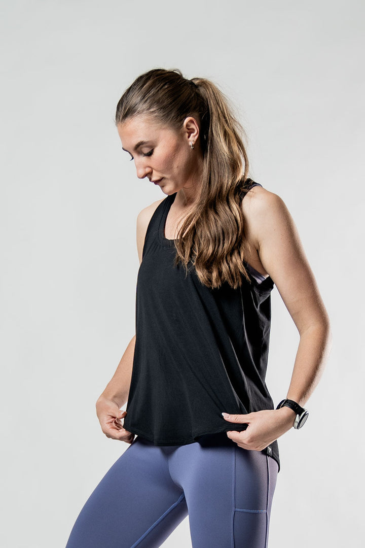 Women's Terra Recovery Halo Tank (Black)