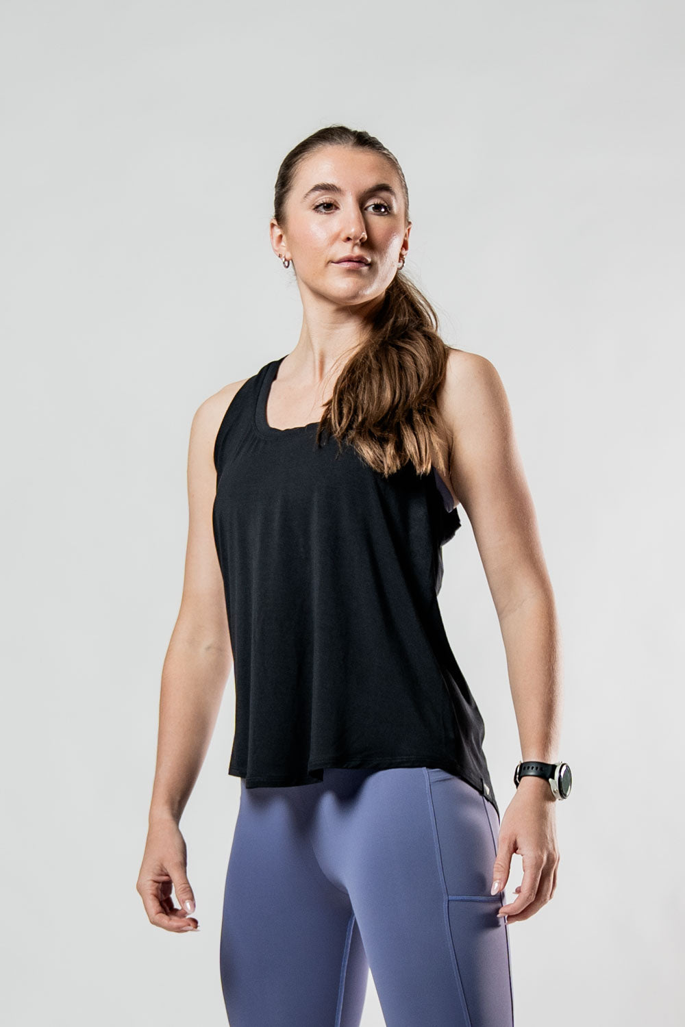 Women's Terra Recovery Halo Tank (Black)