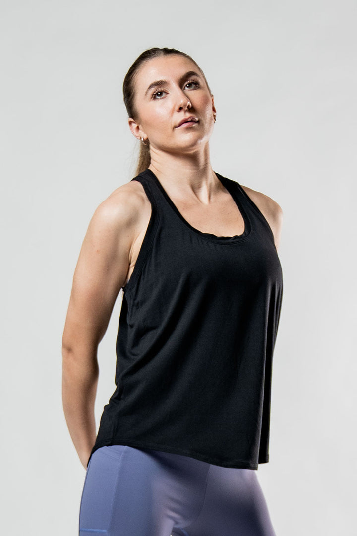 Women's Terra Recovery Halo Tank (Black)