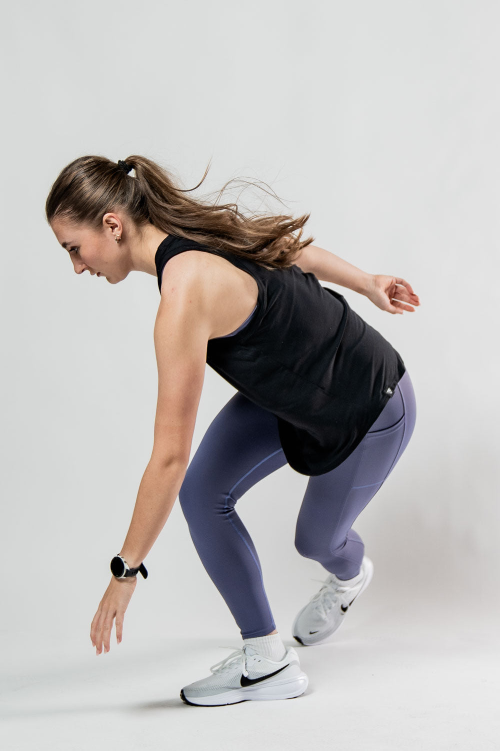 Women's Terra Recovery Halo Tank (Black)