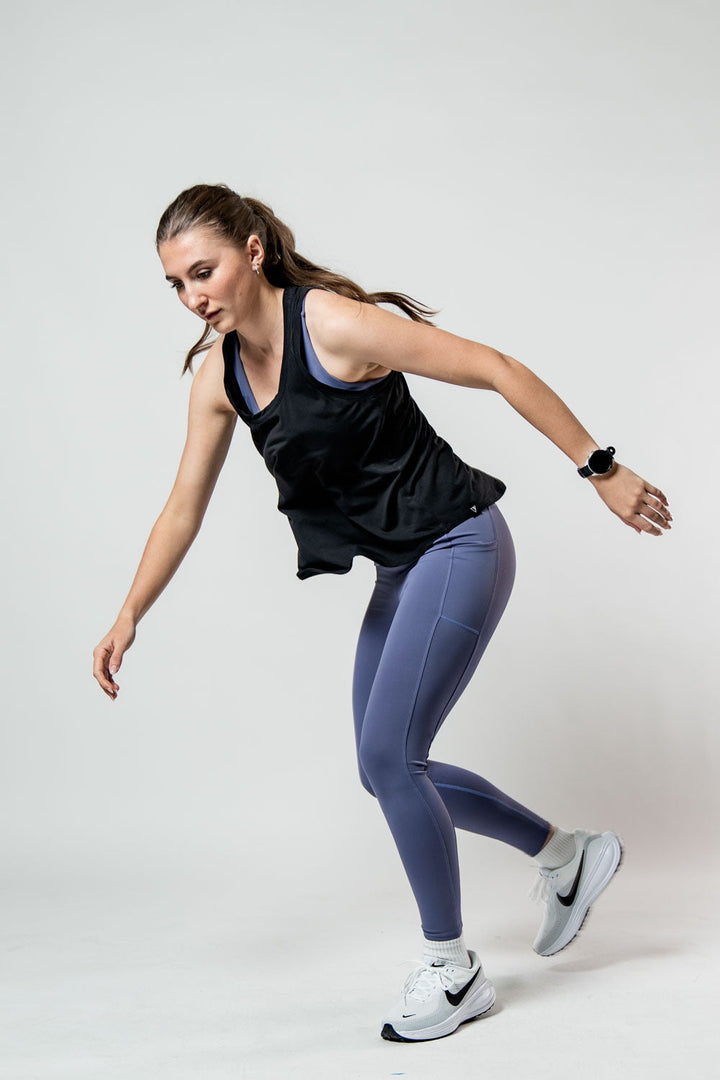 Women's Terra Recovery Halo Tank (Black)