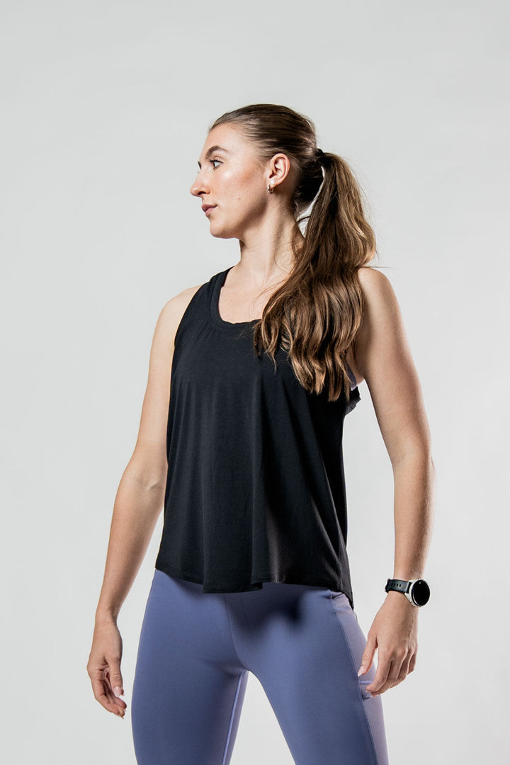 Women's Terra Recovery Halo Tank (Black)