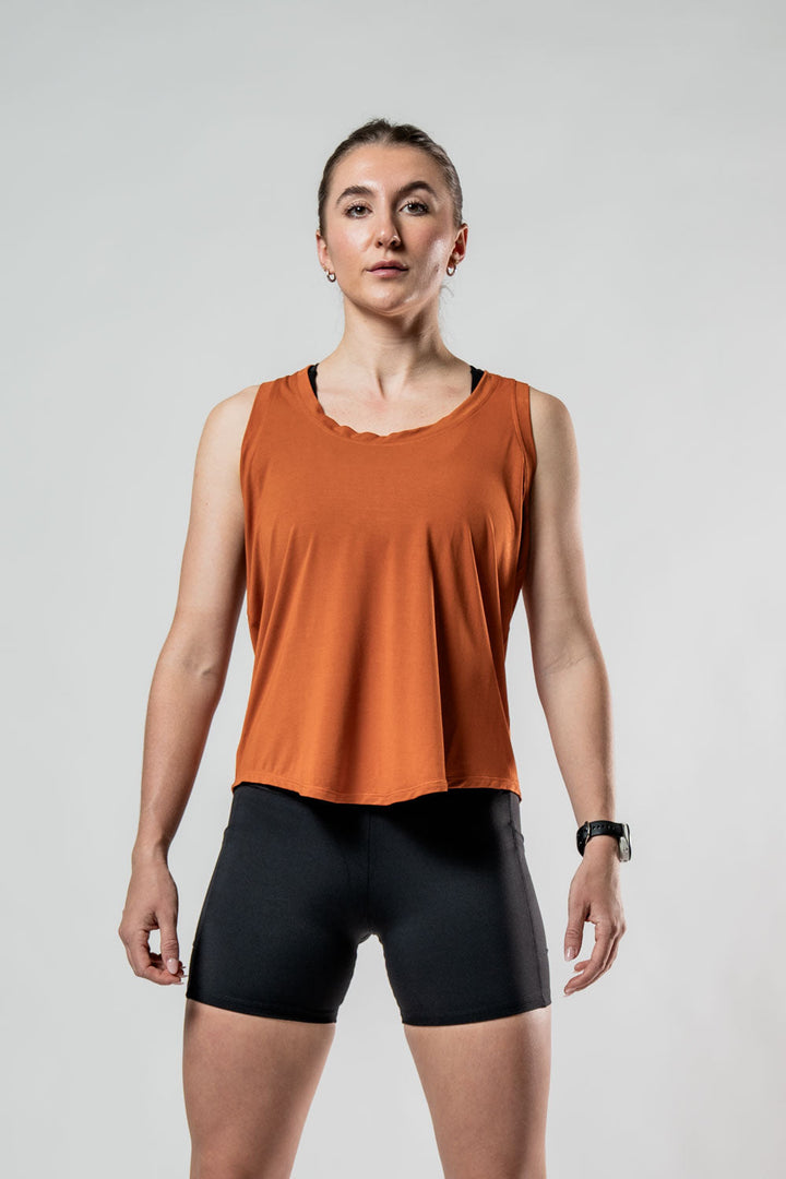 Women's Terra Recovery Halo Tank (Sunfire Clay)