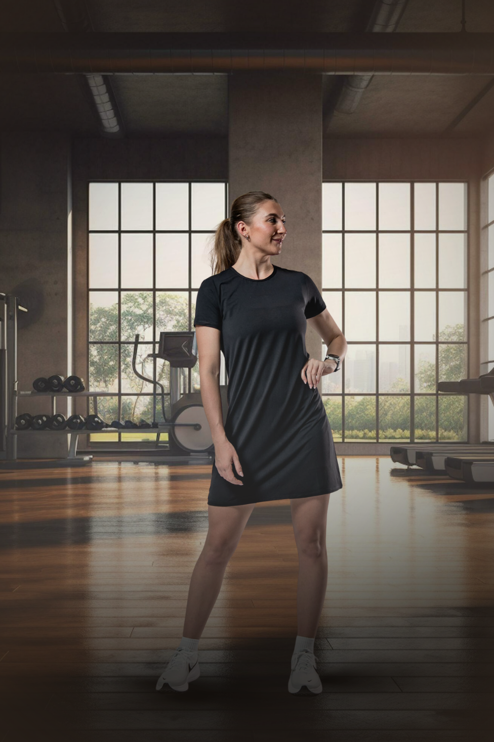 Women's Terra Recovery Motion Dress (Black)