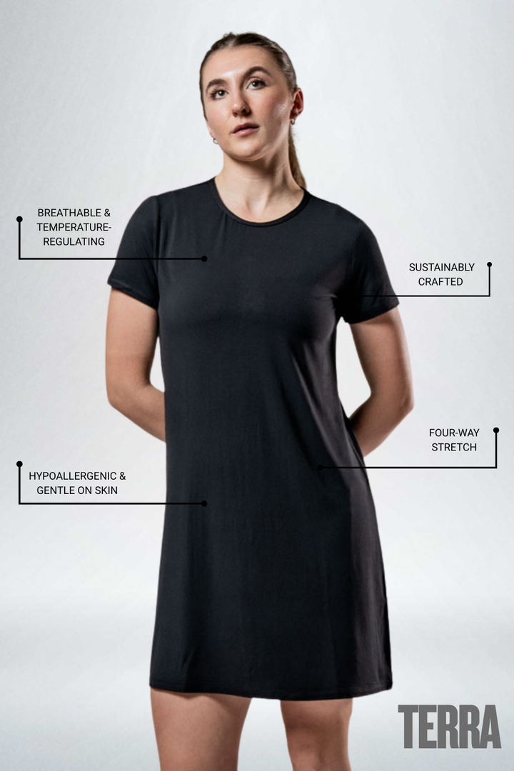 Women's Terra Recovery Motion Dress (Black)