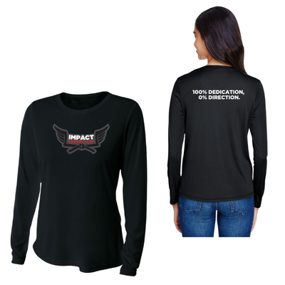 Impact Running Club - Camiseta de manga larga refrescante y de alto rendimiento para mujer (A4NW3002)