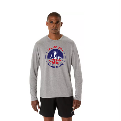 ASICS Men's Falmouth Road Race 2024 PR Long Sleeve Triblend Tee (2011D378-020) FRR31-24 (POS)