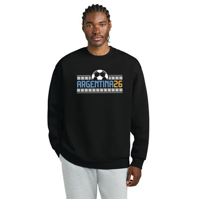 World Soccer 2026 - Argentina Soccer Heavyweight Fleece Crew (DT6154) (WC-01)