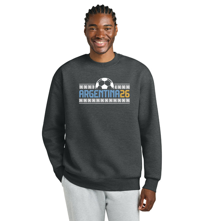 World Soccer 2026 - Argentina Soccer Heavyweight Fleece Crew (DT6154) (WC-01)