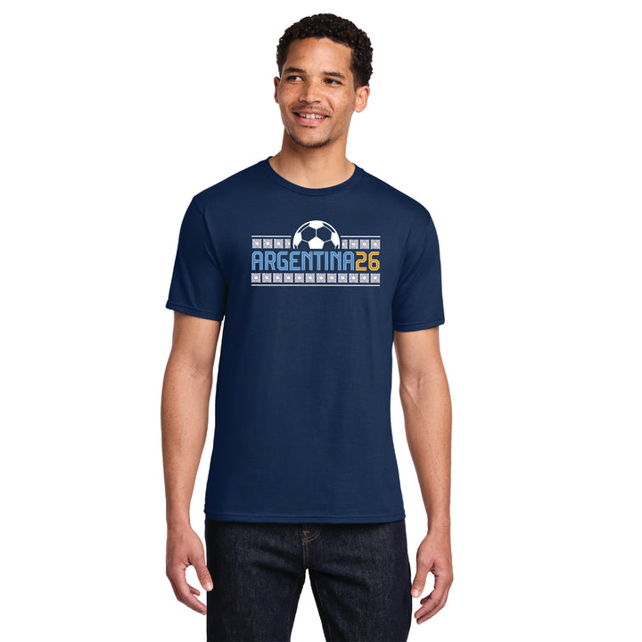 World Soccer 2026 - Argentina Soccer Adult Unisex Tee (PC450)