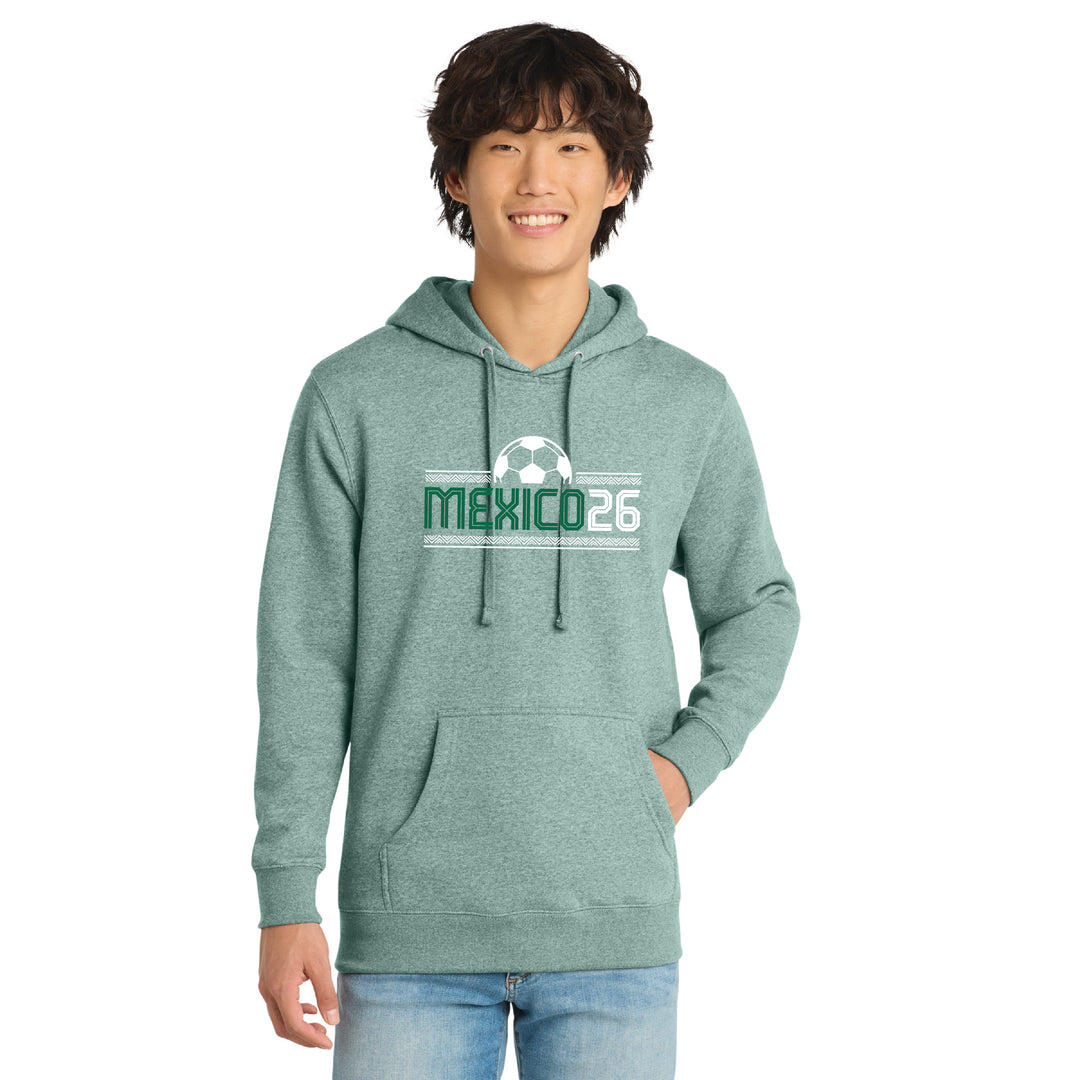 World Soccer 2026 - Mexico Soccer Unisex Fleece Hoodie (DT6100)