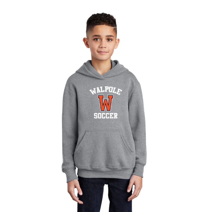 Walpole Girls Soccer - YOUTH Core Fleece Pullover Hooded Sweatshirt (PC90YH)