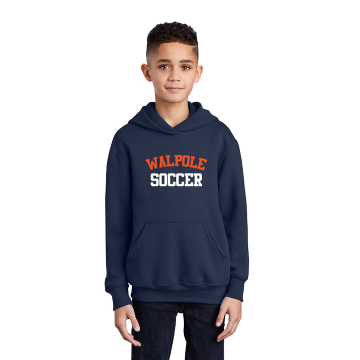 Walpole Girls Soccer - YOUTH Core Fleece Pullover Hooded Sweatshirt (PC90YH)