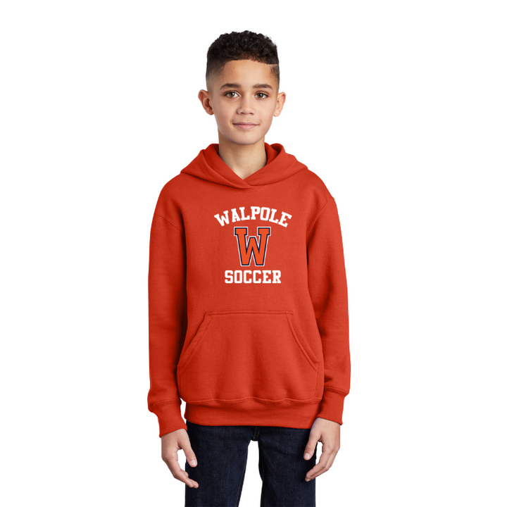 Walpole Girls Soccer - YOUTH Core Fleece Pullover Hooded Sweatshirt (PC90YH)