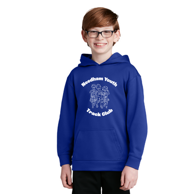 Club de Atletismo Juvenil Needham - Sudadera con capucha de forro polar Sport-Tek® YOUTH Sport-Wick® (YST244)