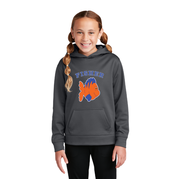 Fisher Elementary School - Sport-Tek® YOUTH Sport-Wick® Fleece Hooded Pullover (YST244)