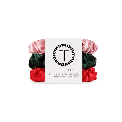 TELETIES - Coletero de seda para el pelo | Pequeño | Flor de Pascua