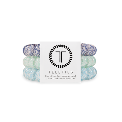 TELETIES - Spiral Hair Coil | Large | Totally Turquoise