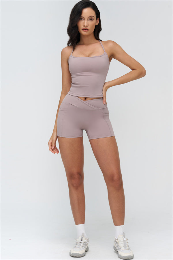 The BoldFit Crop Top Shorts 2-Piece Set