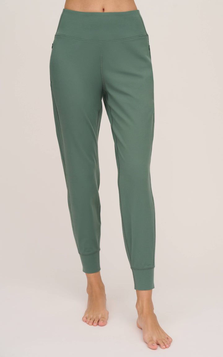 90 Degree by Reflex Brush Inside Relaxed Fit Jogger - Laurel Wreath - WOMEN