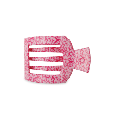 TELETIES - Square Flat Hair Clip | Medium | Wrapped in Ribbons